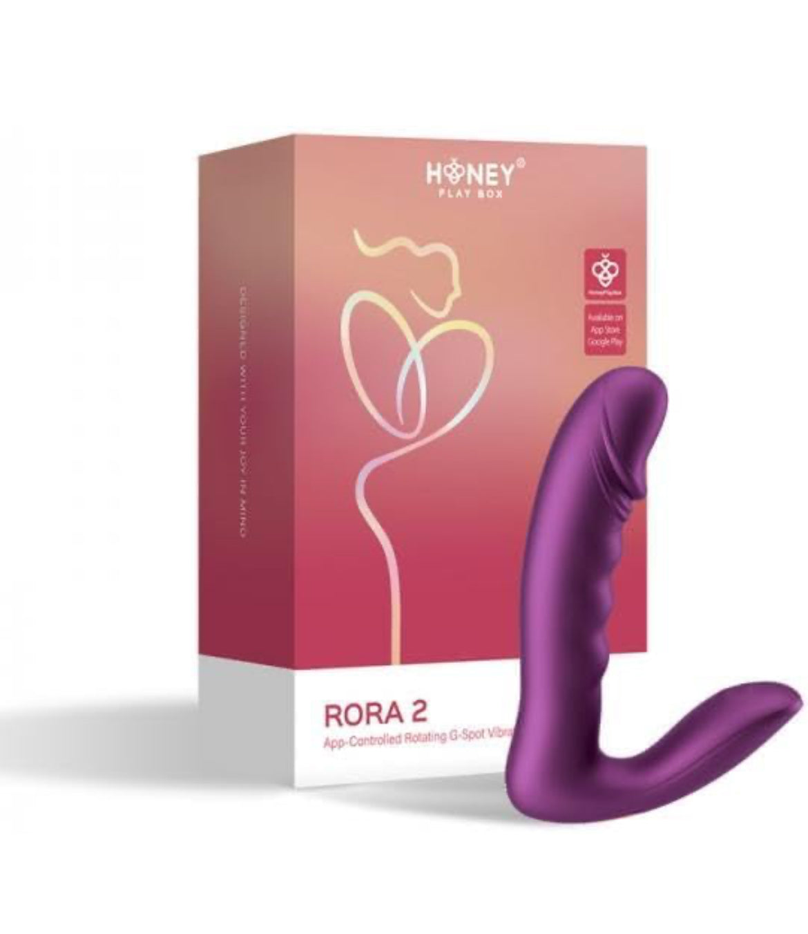 Rora 2 App Controlled Rotating G-Spot Vibrator & Clitoral Stimulator - Purple