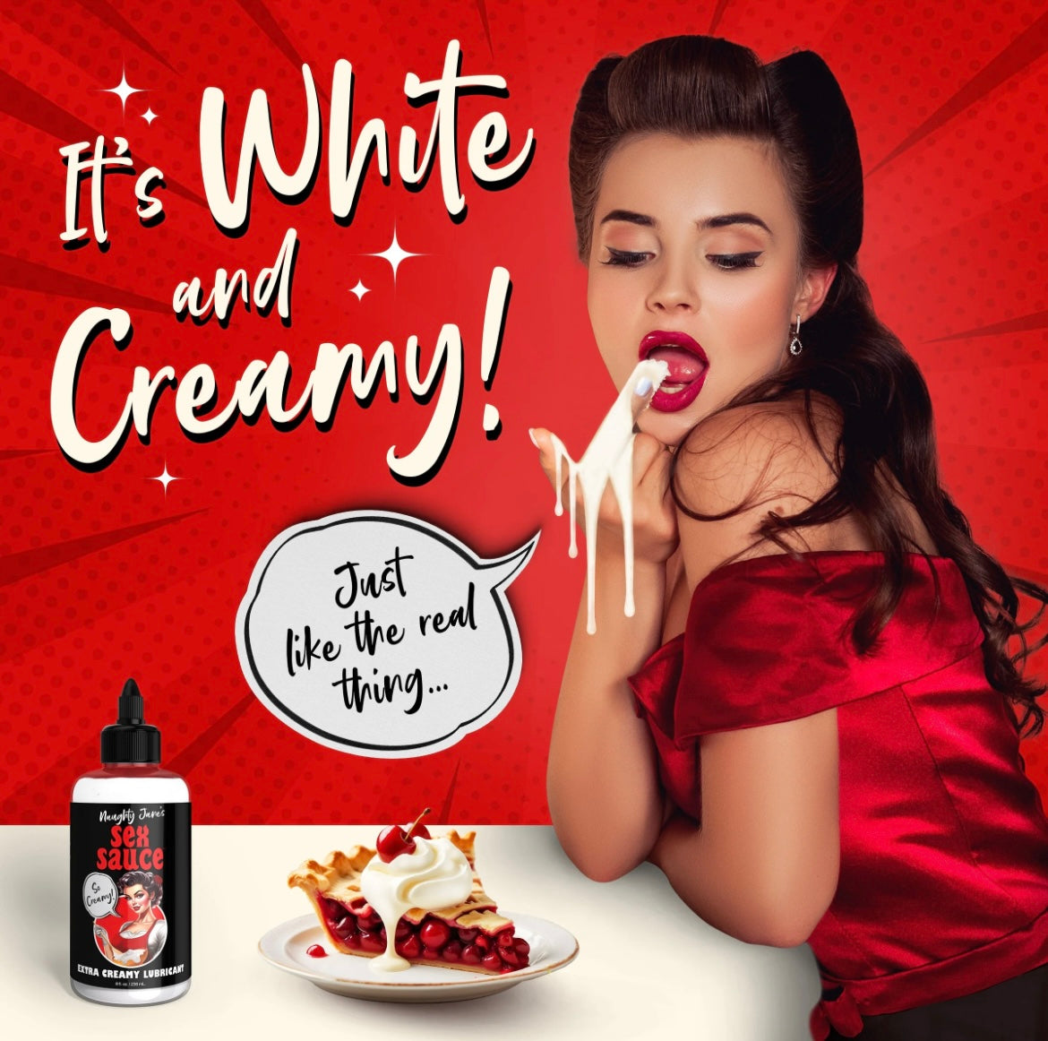 Naughty Jane's Sex Sauce Extra Creamy Lubricant - 8oz
