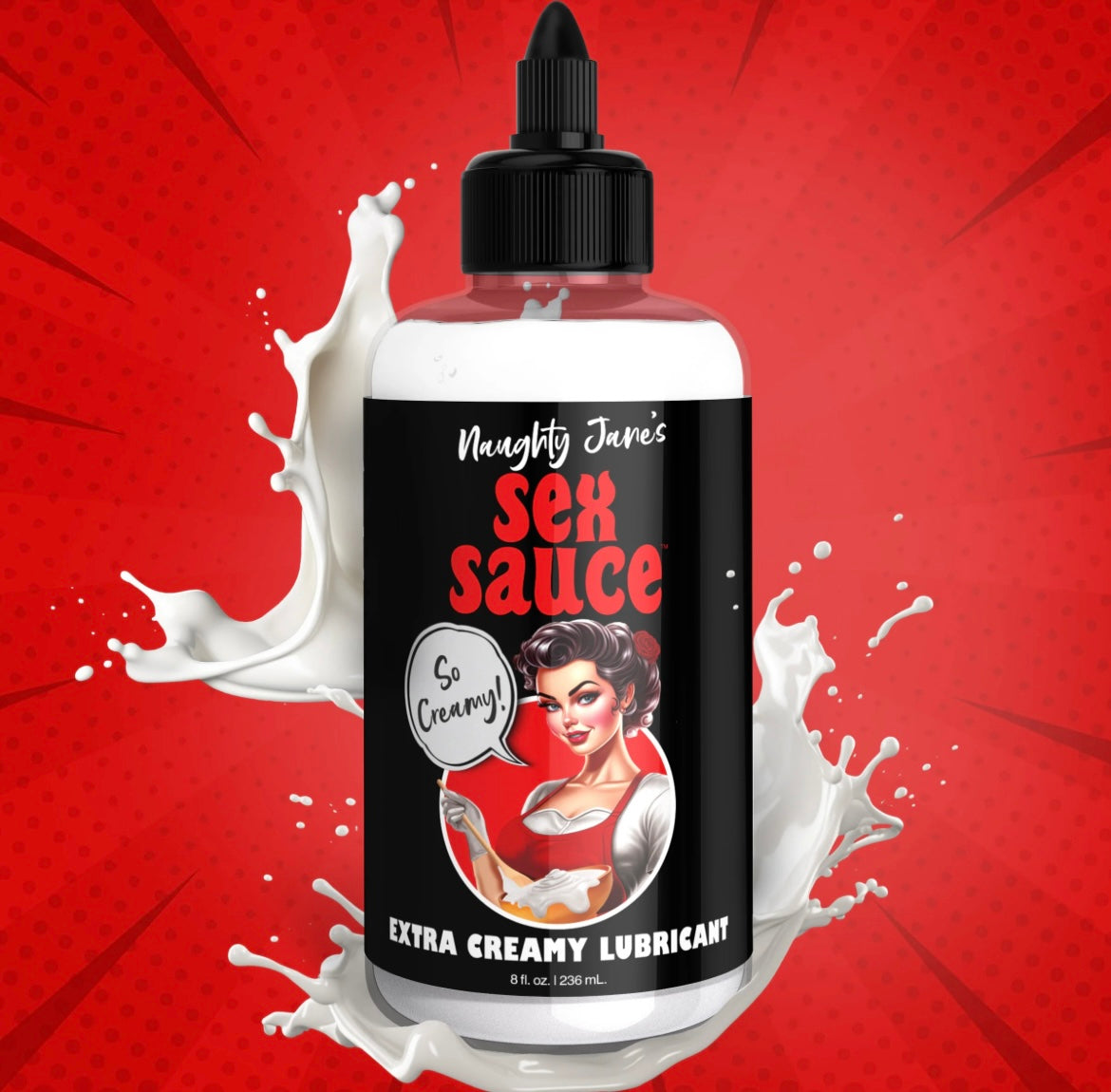 Naughty Jane's Sex Sauce Extra Creamy Lubricant - 8oz