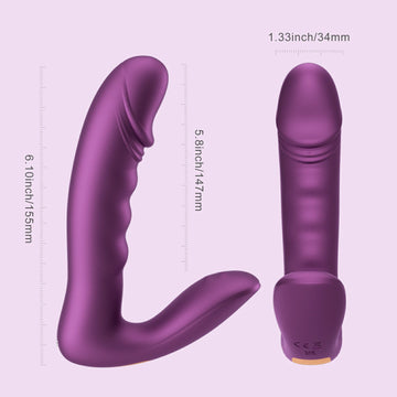 Rora 2 App Controlled Rotating G-Spot Vibrator & Clitoral Stimulator - Purple