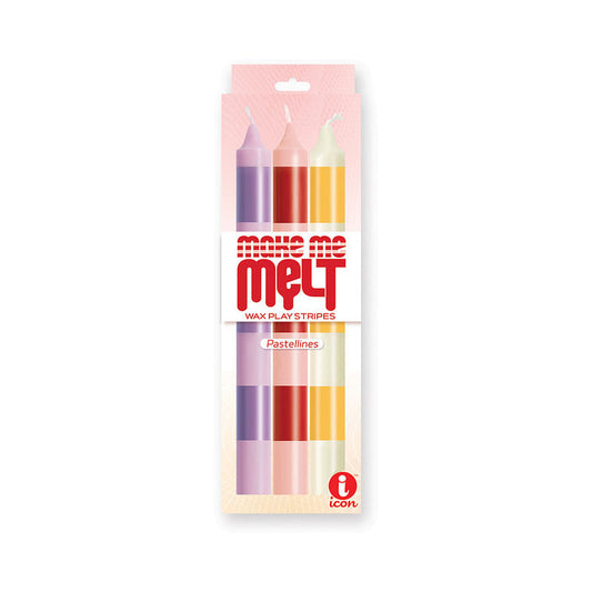 The 9's Make Me Melt 3pk Candles Pastel